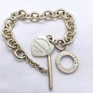 Tiffany & Co Return To Tiffany & Co 7.5"Toggle  Heart Bracelet READ!!!